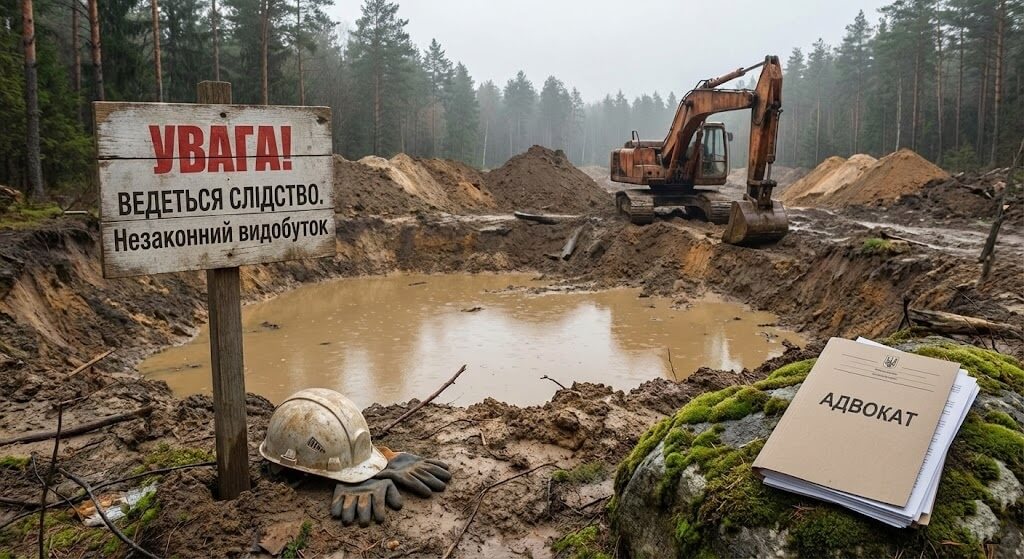 Захист адвоката при незаконному видобутку корисних копалин - кримінальне та екологічне право