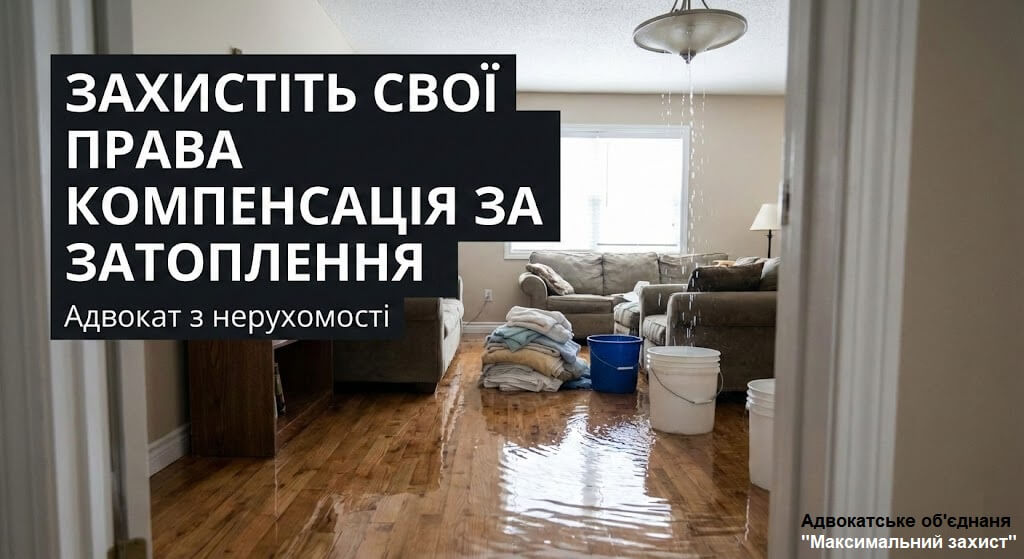 Адвокат з відшкодування збитків - затоплення квартири