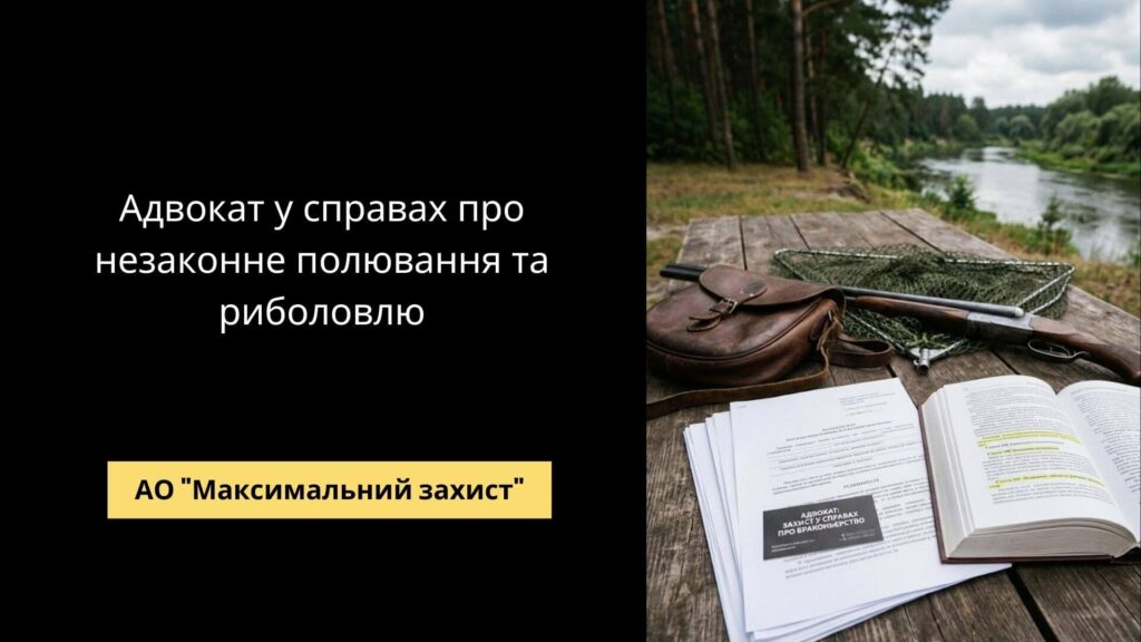 Адвокат у справах про незаконне полювання та риболовлю - екологічне право