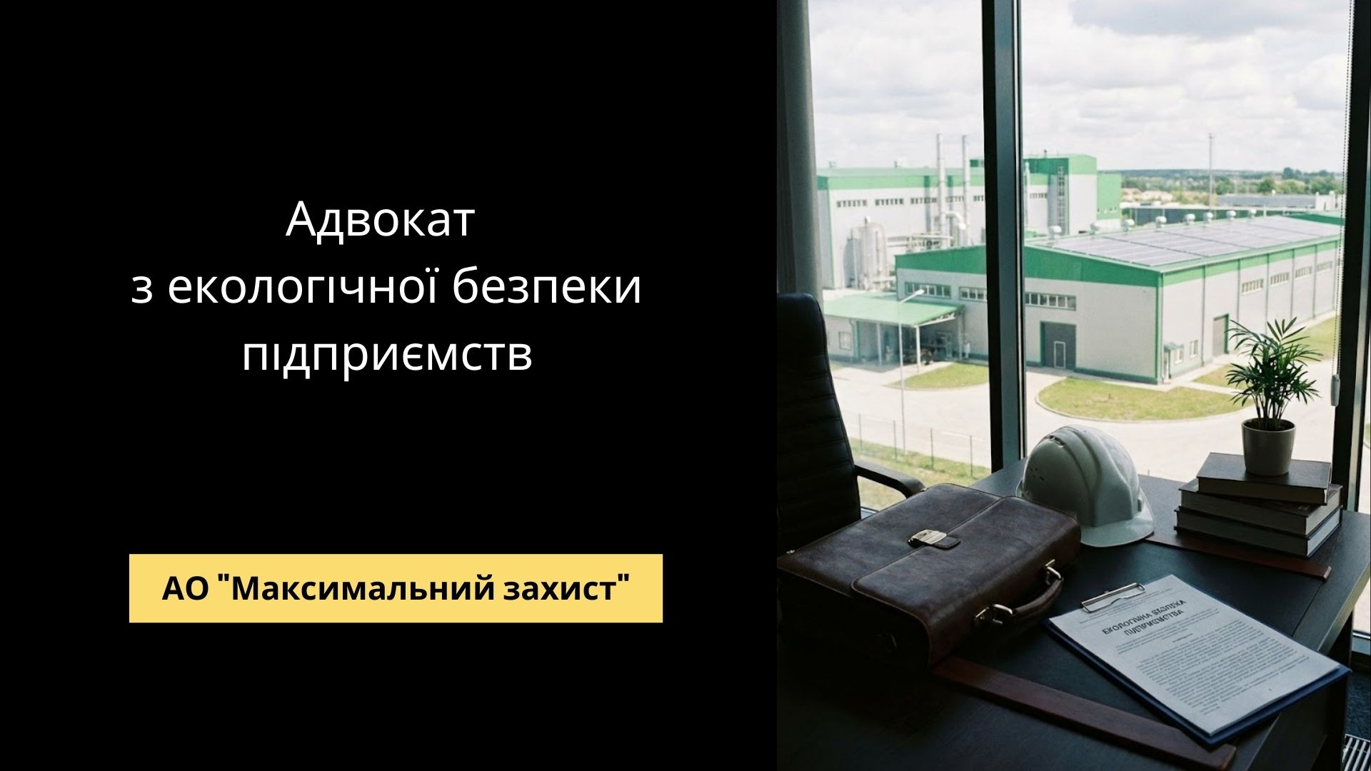 Адвокат з екологічної безпеки підприємств - екологічне право