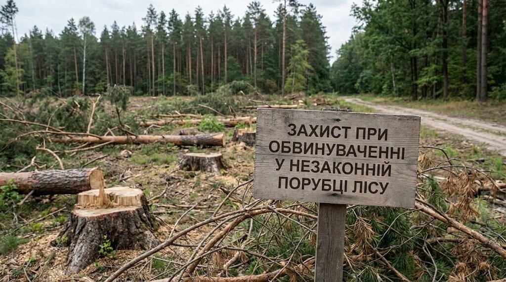 Захист адвоката при обвинуваченні у незаконній порубці лісу