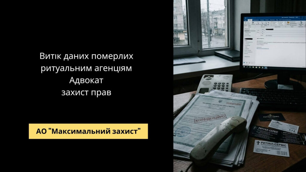 Адвокат із захисту персональних даних - незаконна передача даних померлих