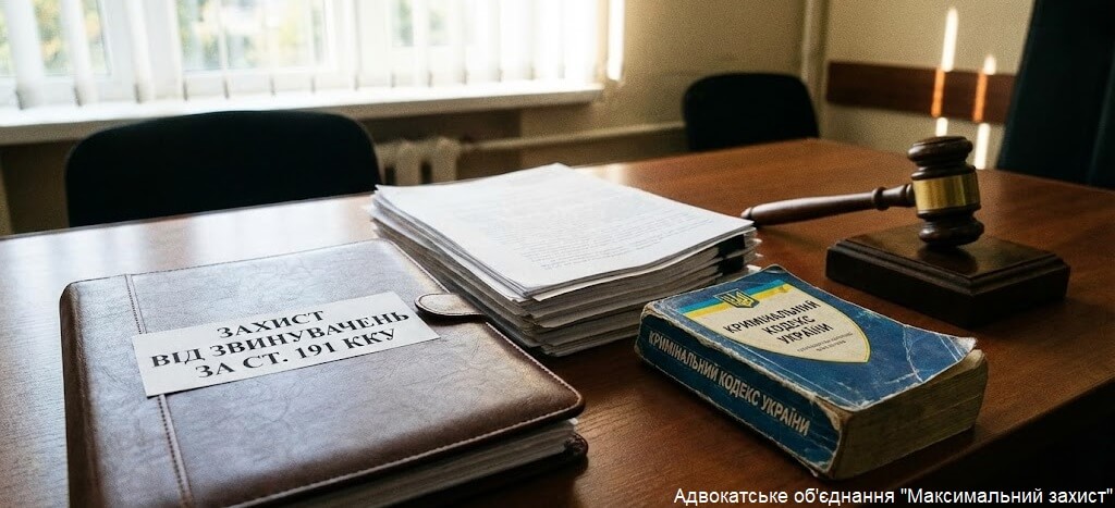 Захист адвоката від обвинувачень у розкраданні державних коштів - стаття 191 КК України