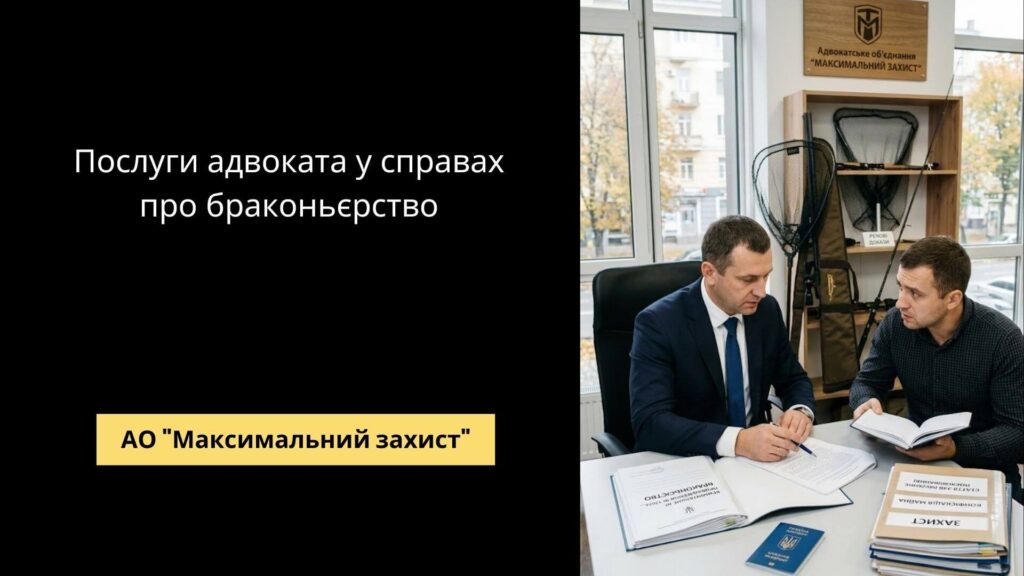 Адвокат консультує клієнта у справі про браконьєрство - захист за ст. 248 і 249 КК України