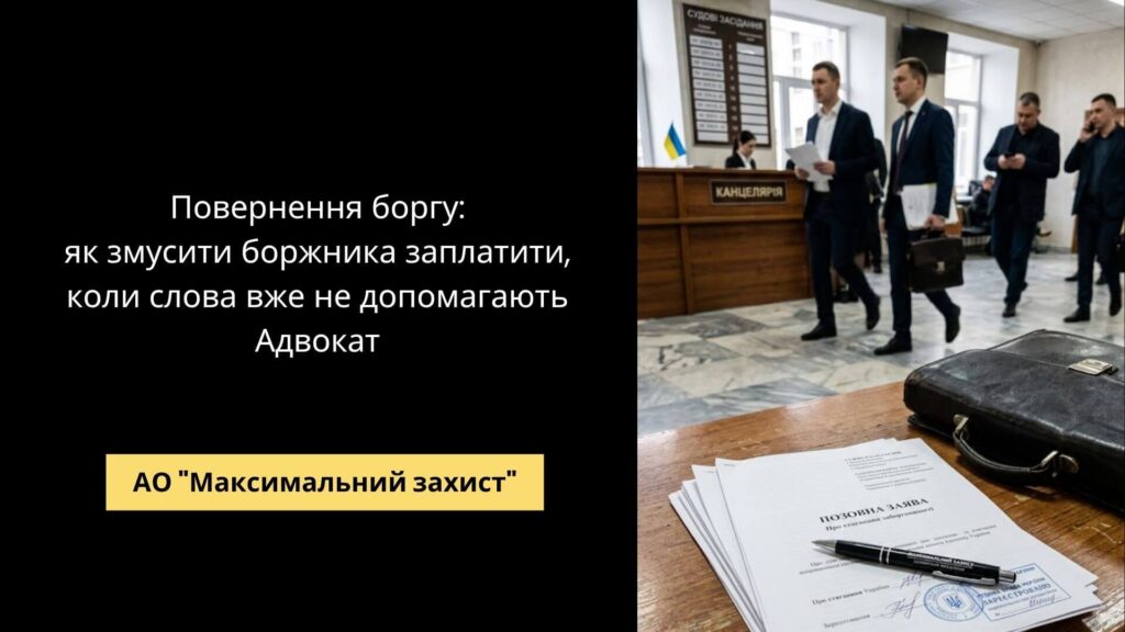 Адвокат готує документи для стягнення боргу – повернення боргу