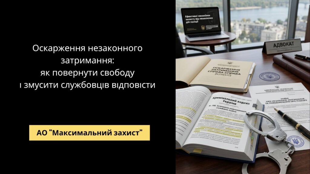 Адвокат захищає клієнта після затримання – оскарження незаконного затримання
