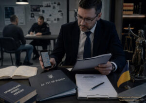 Адвокат здійснює захист підозрюваного – адвокат за ст. 111-1 КК України